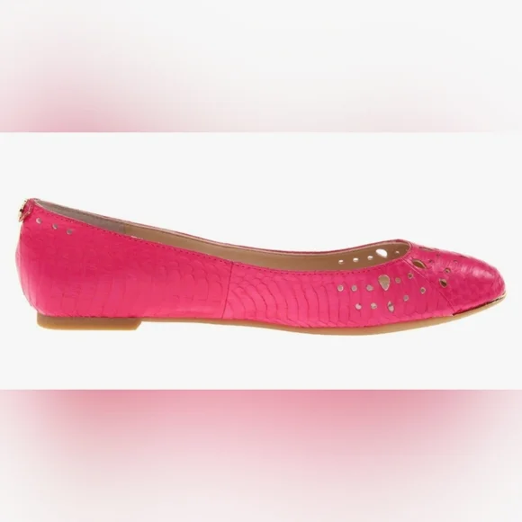Hot Pink SAM EDELMAN Leighton Ballet Flat Shoes sz. 11 - Picture 3 of 4